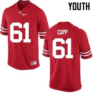 Youth Ohio State Buckeyes #61 Gavin Cupp Red Nike NCAA College Football Jersey For Fans NZD5144IT